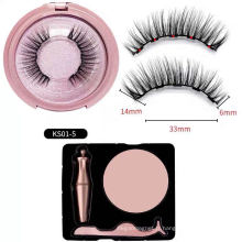 Prix ​​d&#39;usine 25 mm 30 mm 3d Silk Fash Lashes Custom Box étiquette privée Faux Magnétiques Cils